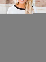 Langarm-T-Shirts Schwarzer Juwelenhals Langarm-T-Shirt mit Leopardenmuster