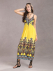 Langes Sommerkleid mit Spaghettiträgern