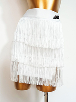 Latein-Tanz-Kostüm schwarz für Damen Polyester Minirock sexy lateinamerikanische Tänzerin Tanzkleidung