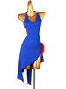Latin Dance Kleider Königsblau Damen Lycra Spandex Kleid Tanzkostüm