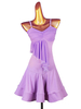 Latin Dance Kleider Lavendel Frauen Lycra Spandex Kleid Latin Dancer Kostüm
