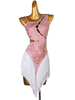 Latin Dance Kleider Rosa Damen Lycra Spandex Kleid Tanzkostüm