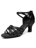 Latin Dance Schuhe Satin Criss Cross Ballsaal Schuhe für Frauen