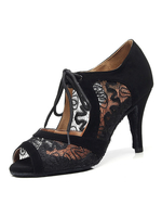 Latin Dance Schuhe Spitze Peep Toe Lace Up Ballsaal Schuhe Frauen Tango Dance Schuhe