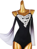 Latin Tanzkleider Schwarze Frauen Blumen Bodycon Sexy Polyester Kleid Tanzen Tragen