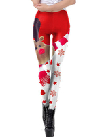 Leggings für Frauen Gemütliches Polyester-Weihnachtsmuster