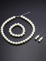 Legierung Brautschmuck Sets Perlen Hochzeit Schmuck-Sets