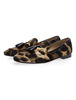 Leopard Loafers Männer Quaste Loafer Schuhe Pferdehaar Runde Kappe Slip On Schuhe Kleid Schuhe