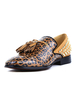 Leopard Slipper Herren Quaste Loafer Schuhe Spike Schuhe Slip On Leder Schuhe