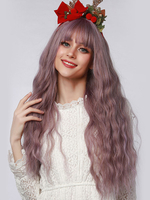 Lila Lolita Perücke 450 Layered Lolita Accessoires