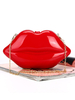 Lippenclutch-Taschen-rote Hochzeits-Geldbeutel-Brautabendhandtaschen