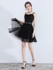 Little Black Dresses Tüll Short Abendkleid Straps Cute Homecoming Dress