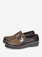 Loafer-Schuhe aus Leder für Herren mit runder Spitze