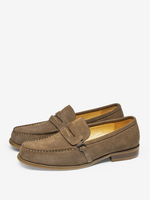 Loafer-Schuhe aus Leder für Herren mit runder Spitze