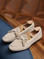 Loafer-Schuhe aus Wildleder mit Schleifen für Herren