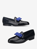 Loafer-Schuhe für Herren Lackleder Obermaterial aus PU Blumen-Artwork Slip-On Abschlussball Party Hochzeit