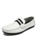 Loafer Schuhe für Männer Beliebte PU-Leder Mönch Strap Farbe Block Slip-on White Casual Schuhe