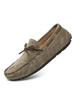 Loafer Schuhe für Männer Gemütliche Wildleder Schleifen Slip-On Khaki Casual Flat Schuhe