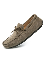 Loafer Schuhe für Männer Gemütliche Wildleder Schleifen Slip-On Khaki Casual Flat Schuhe