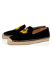 Loafer Schuhe für Männer Slip-On Nieten Artwork Round Toe Wildleder Leder Rindsleder Herren Slipper