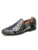 Loafer Schuhe für Männer Slip-On Pailletten Artwork Round Toe Polyester Schuhe
