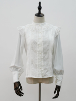 Lolita Blusen Weiß Langarm Polyester Sweet Lolita Shirt
