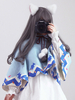 Lolita Cape Coat Hai Kapuze Pom Poms Winter Oberbekleidung