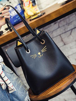 Lolita Dreieck-Rucksack Kunstleder im süßen und hübschen Style mit Stickereien Handtasche
