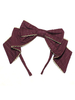 Lolita Haar-Accessoires in Burgunderrot mit Print im klassischen & traditionellen Style Neverland Set für Alltag Polyester mit Kleid
