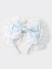 Lolita Haar-Accessoires in Hellblau mit Farbblock im süßen und hübschen Style Neverland Kopfschmuck für Alltag Polyester mit Kopfschmuck