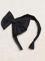 Lolita Haar-Accessoires in Schwarz mit Print gotisch und Schleife Neverland Kopfschmuck für Alltag Polyester mit Kopfschmuck