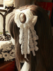 Lolita Haar-Accessoires in Weiß Accessoires Magische Tea Party im klassischen & traditionellen Style Tea party Polyester mit Kopfschmuck