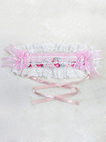 Lolita Haar-Accessoires mit Farbblock in Rosa Kopfschmuck Neverland Polyester Tea party mit Kopfschmuck