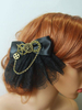 Lolita Haar-Accessoires mit Farbblock in Schwarz Accessoires Tea party mit Kopfschmuck