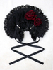 Lolita Haar-Accessoires mit Farbblock in Schwarz Hut Neverland gotisch für Alltag Polyester mit Hut