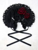 Lolita Haar-Accessoires mit Farbblock in Schwarz Hut Neverland gotisch für Alltag Polyester mit Hut