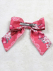 Lolita Haar-Accessoires mit Print in Korallerot Kopfschmuck Neverland im süßen und hübschen Style mit Schleife Tea party Polyester und Kopfschmuck