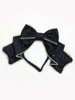 Lolita Haar-Accessoires mit Print in Schwarz Kopfschmuck Neverland im klassischen & traditionellen Style für Alltag Polyester mit Kopfschmuck