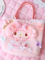 Lolita Handtasche mit Schmetterling Muster in Rosa