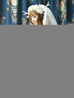 Lolita Hochzeit Kleid OP ein Stück bunte Märchen Lace Bow Rüschen Kreuz vorne Lolita Kleid