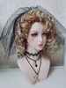 Lolita Hochzeitskleid Lolita Kopfschmuck Schwarz Poly Cotton Blend Veil Lolita Stirnband