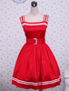 Lolita Kleid aus Baumwolle in Rot