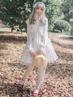 Lolita Kleid Baumwolle mit Rüschen im ROCOCO Stil