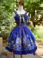Lolita Kleid Baumwollfasern mit Trägern und Spitzen im süßen und hübschen Style