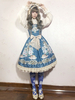 Lolita Kleid mit Print und Schleife