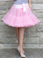 Lolita Kleid Petticoat weiß süße a-Linie Tüll Rüschen Petticoat Rock Lolita Accessoires 2020