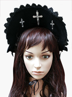 Lolita Kopfschmuck in Schwarz