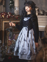 Lolita Korsett Tinte Blau Ösen Criss-Cross Schnürung Polyester Faser Top Lolita Zubehör