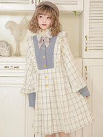 Lolita Mäntel Schleifen Rüschen Schleife Polyester Hellhimmelblau Herbst Sweet Lolita Outwears