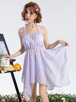 Lolita-Outfits im ROKOKO-Stil ecrufarbenes weißes Blumenmuster ärmelloses Oberteil Anzughose